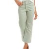 Clothing * | Joe'S Jeans Gloss Green High-Rise Wide Leg Jean Women